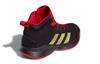 adidas Кросс Эм Ап 5 Дышащие Средние Винтажные Баскетбольные Кроссовки Черно-Красные Золотые Детские FZ1475