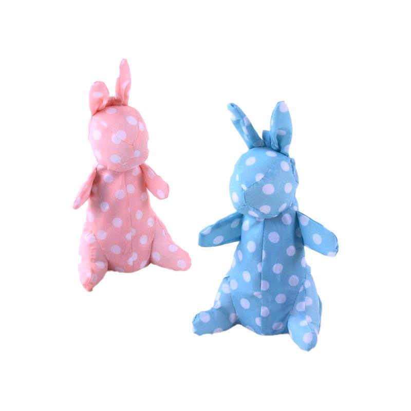 Новый зонт от солнца и дождя складной с мультяшным кроликом и в горошек