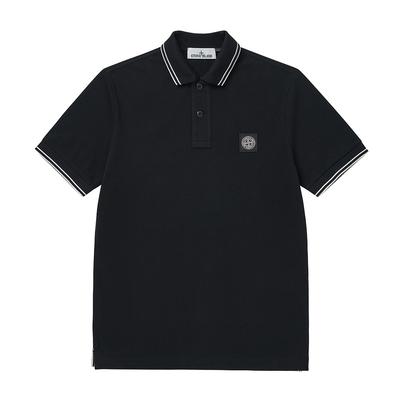 Мужская футболка-поло с коротким рукавом Stone Island L1s152200010 S0018 V0029 Логотип-мини-нашивка