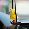 Желтая утка автомобильный кулон из смолы экологически чистый веселый безопасный милый автомобильный кулон украшение интерьера