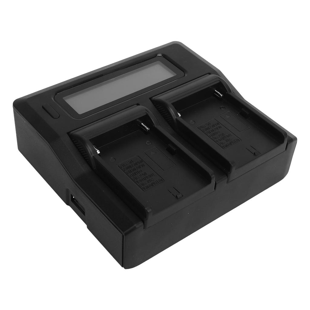 Двойное зарядное устройство для аккумулятора камеры USB Зарядное устройство для аккумулятора камеры серии NF F550 F970 F990 F750 100‑240 В