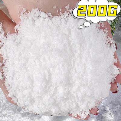 50/200 г искусственный искусственный снежный порошок для рождественской вечеринки, сухой снежный порошок, поделки своими руками, декор рождественской елки, реквизит для зимней сцены