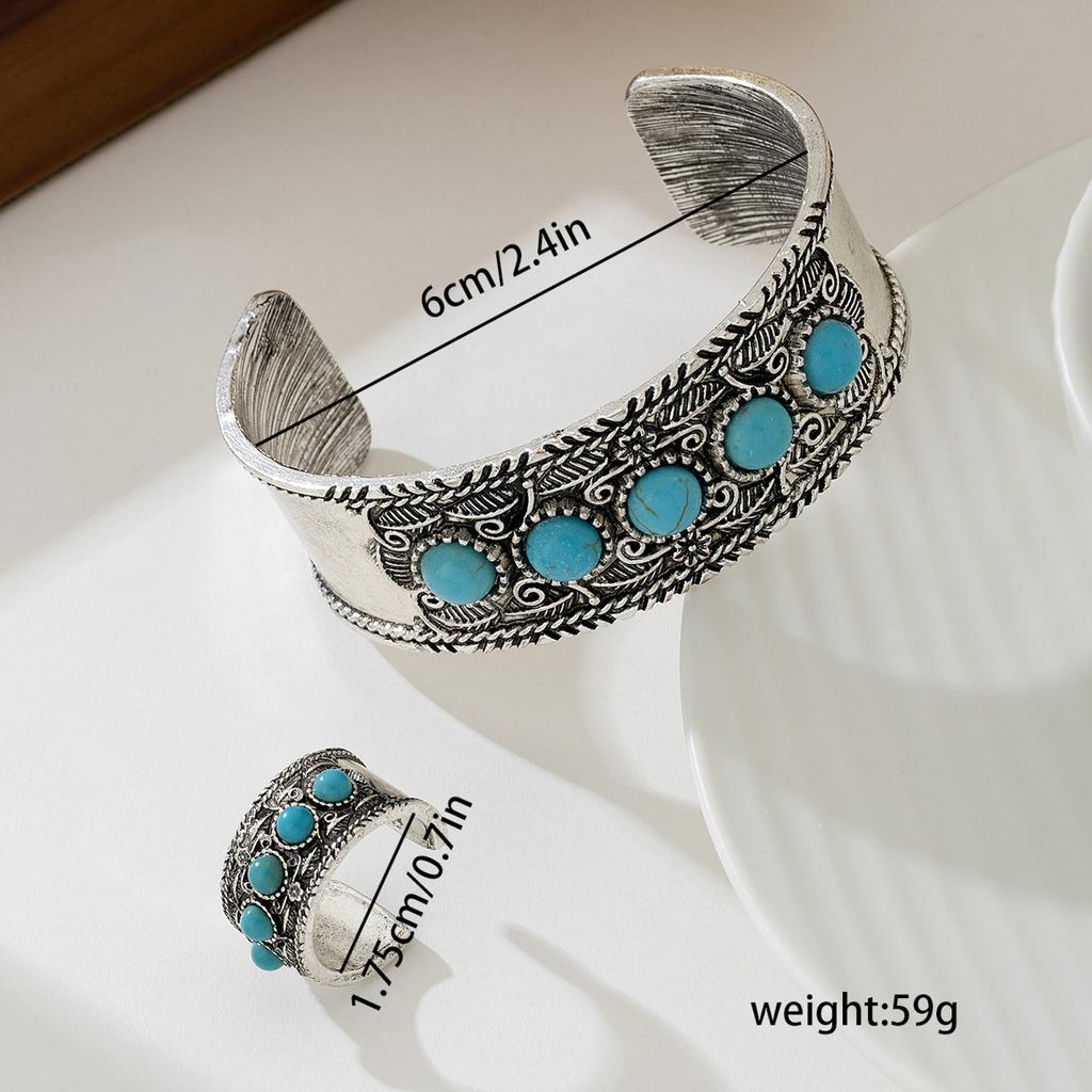 Винтажный комплект браслетов и колец