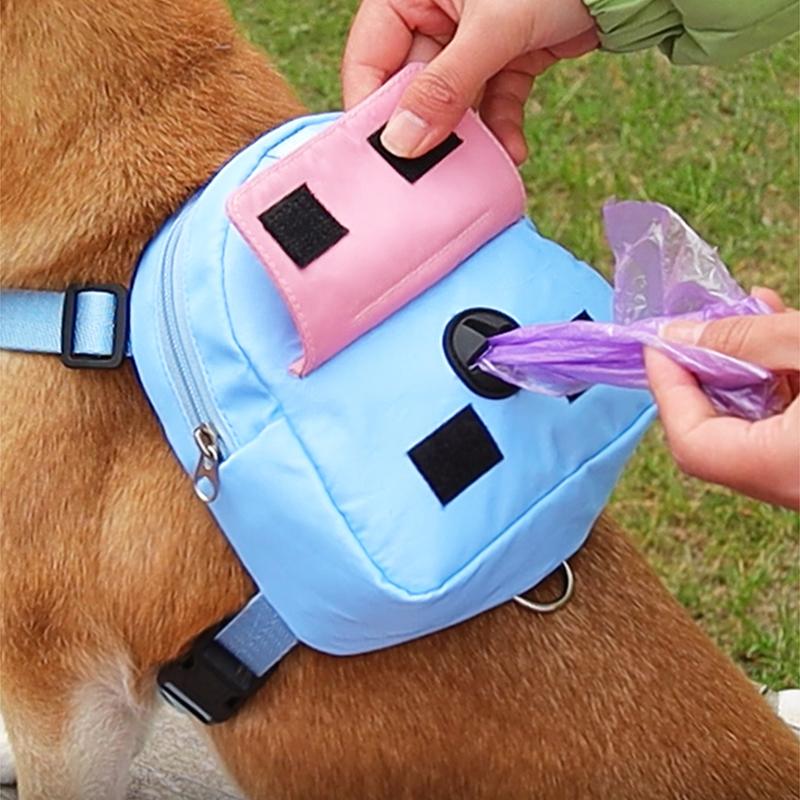 1pc Waterproof Pet Backpack for Dog Puppy Travel Bag with Harness Outdoor Carrier French Bulldog Accessories