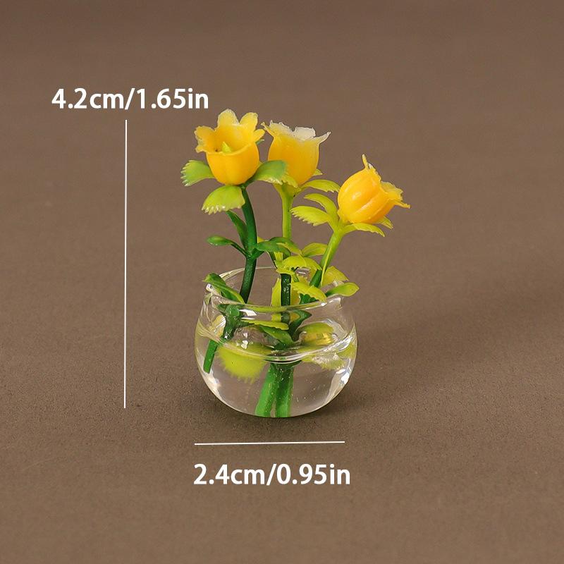 1/12 кукольный домик имитация вазы для цветов кукольный домик миниатюрный горшечный декор кукольный домик украшения для дома аксессуары