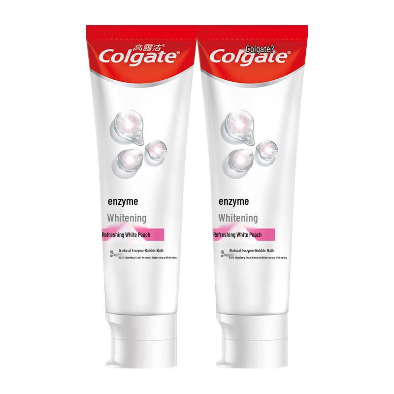 Colgate Whitening Toothpaste, White Peach Flavor