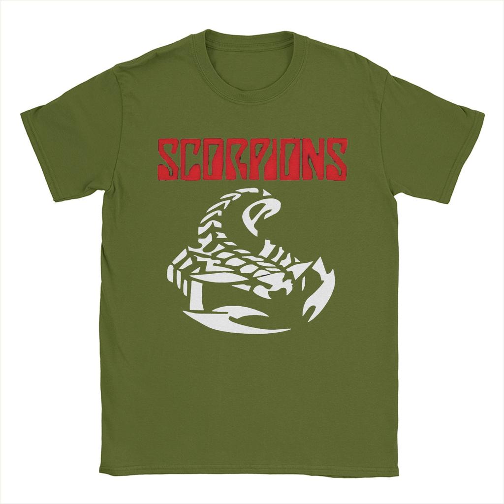 Scorpion Band Logo Merch Unisex T Shirts 100% Cotton Tee Новое поступление Футболка Одежда
