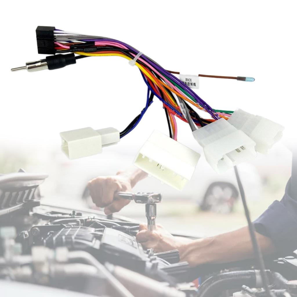 16-контактный разъем кабеля-адаптера Радиопроводка Кабель-адаптер Автомобильная звуковая головка Кабель-адаптер Автомобильный радиоприемник Кабель-адаптер