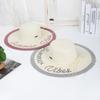 Beach hat women's summer sun hat big eaves hat embroidered sequins beach straw hat summer sun hat