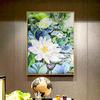 5D DIY Diamond Painting Lotus Leaf Embroidery Cross Stitch Rhinestone Mosaic Home Decor