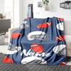 Custom Name American football Theme Printed Blanket - Perfect for Couch, Bed, Travel & Outdoor Use | Machine Washable, Cozy & Durable.