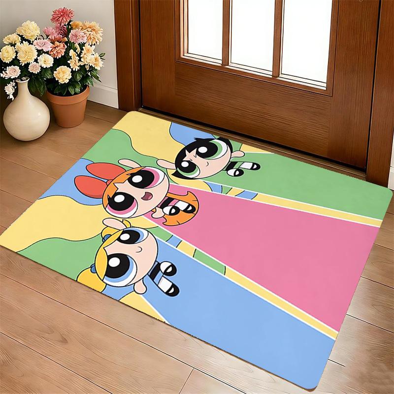 Powerpuff Girls Living Room Nonslip Area Rug Soft Carpet For Bedroom Game Playroom Sofa Office Home Decor Doormat Christmas Gift C9301778