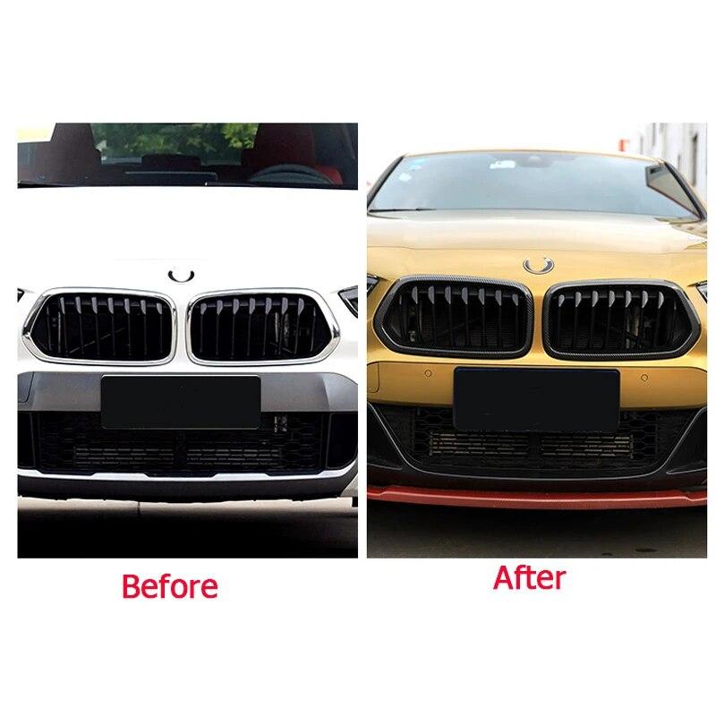 Пара АБС-пластика, решетка переднего бампера, рамка для BMW X2 F39, автоаксессуары Carstyling