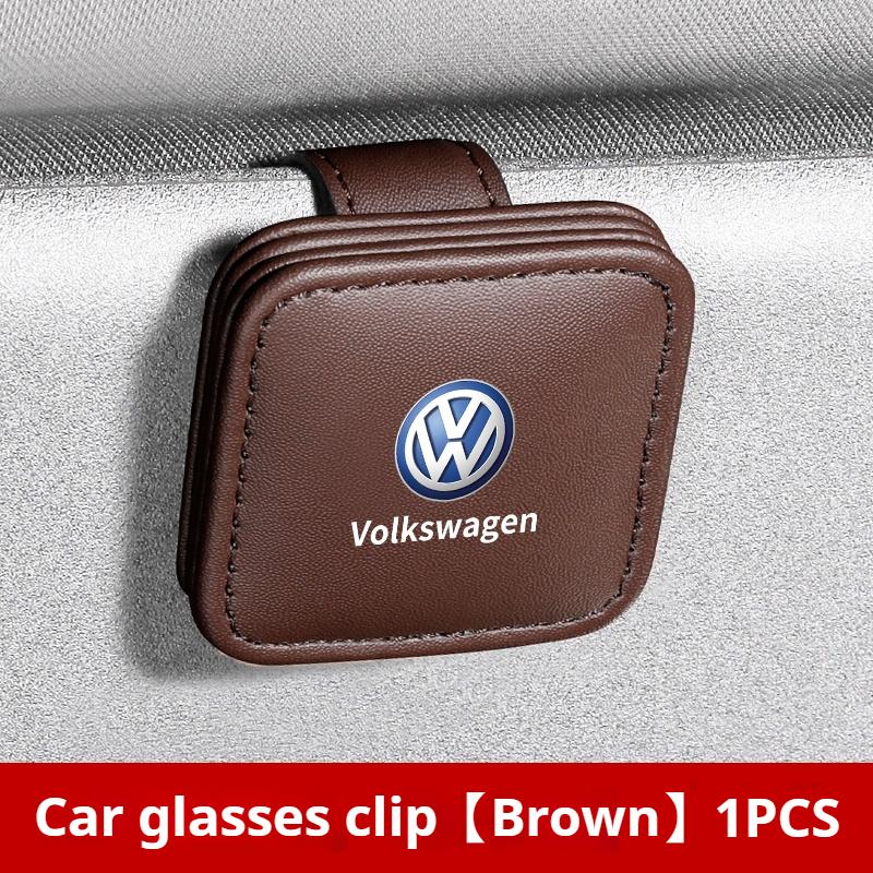 Hub Caps Car Visor Glasses Storage Box Sunglasses Clip Card Holder For VW Volkswagen Polo Golf Jetta Lavida Octavia Tiguan Passa