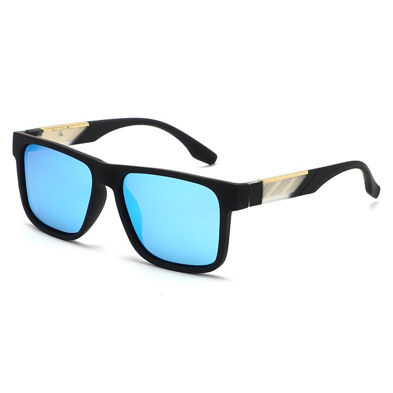 Trendy Daily Sunscreen Sunglasses Square Frame Comfortable Nose Pad Long Wear No Pressure Face Shape Friendly Sunglasses JG3007