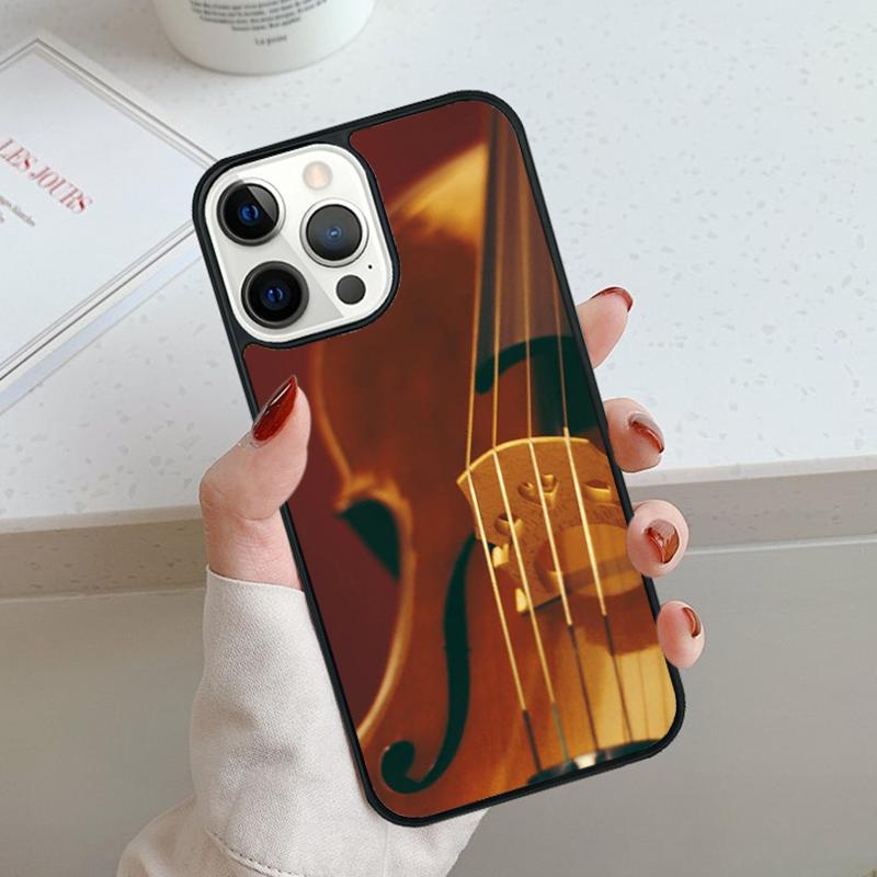 Чехол для телефона 'Скрипка и Музыкальная нота' Для iPhone 17 Air 11 12 13 14 15 16 Pro Max Чехол-бампер Для iPhone 17 Air Max Plus Чехол-оболочка
