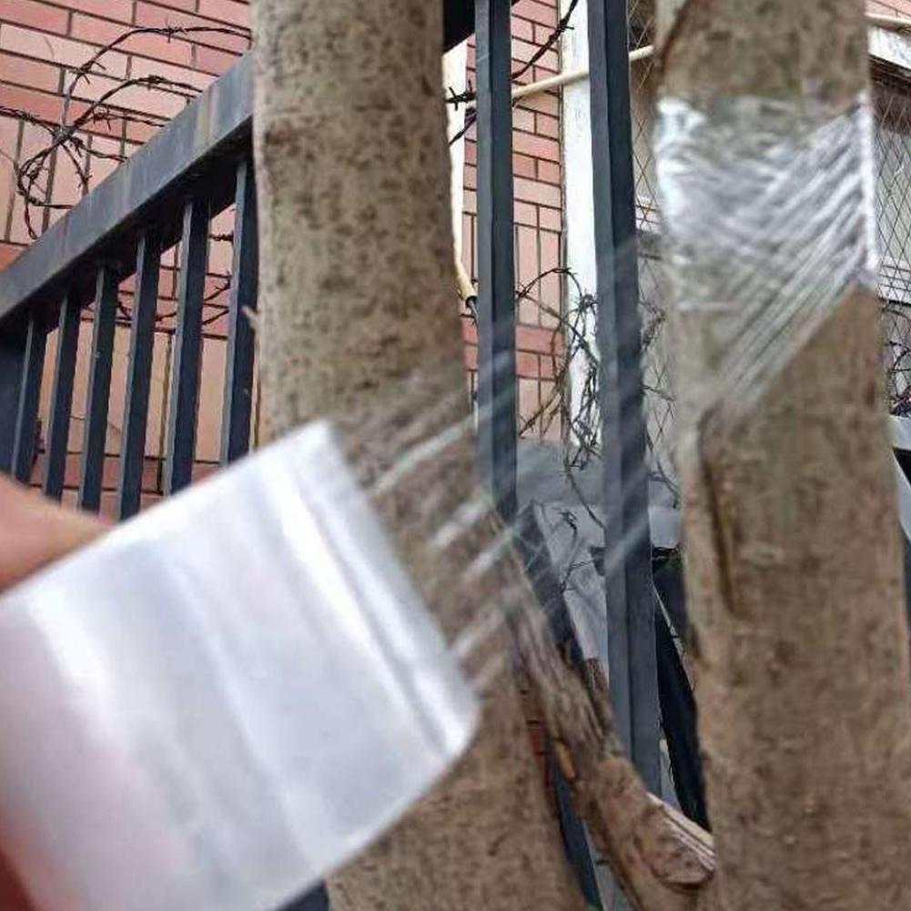 Stretchable Garden Grafting Tape 3CMx120M Grafting Tool Buddy Tape Clear Floristry Film for Garden Fruit Tree Floral Plant