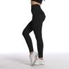 Женские модные однотонные штаны для йоги с высокой талией, узкие спортивные штаны для фитнеса