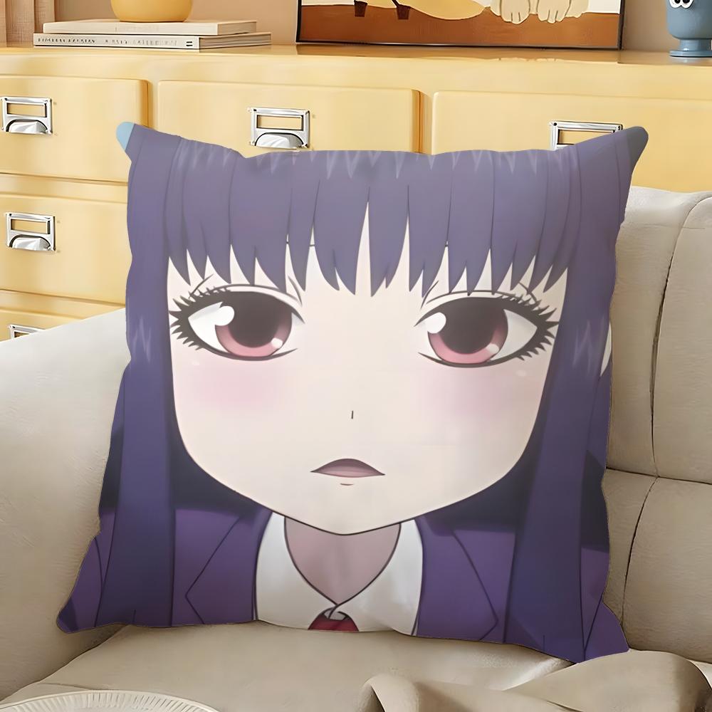 Cute HHi SScore Girl Cushion Cover Soft Durable Reversible Pillow Cover Home  Car MultiScene Daily Comfort Pillowcase
