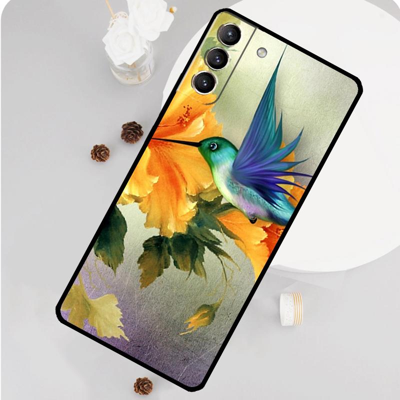 Чехол для телефона с колибри для Samsung Galaxy S24 S26 Ultra S20 S21 S22 S23 S25 Plus S10 S25 FE Funda Cover