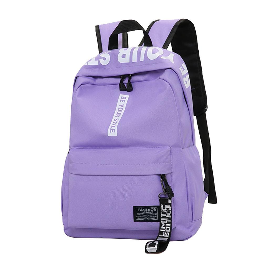 Большой емкости сплошной цвет водонепроницаемый нейлоновый повседневный рюкзак школьная сумка