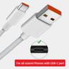 Для Xiaomi 6A USB-кабель типа C, зарядное устройство Turbo Tipo, тип быстрой зарядки-Cabo для Mi 12 11 10 Pro 9 5G Poco X3 M4 Redmi Note 9 10 PRO K30S K40