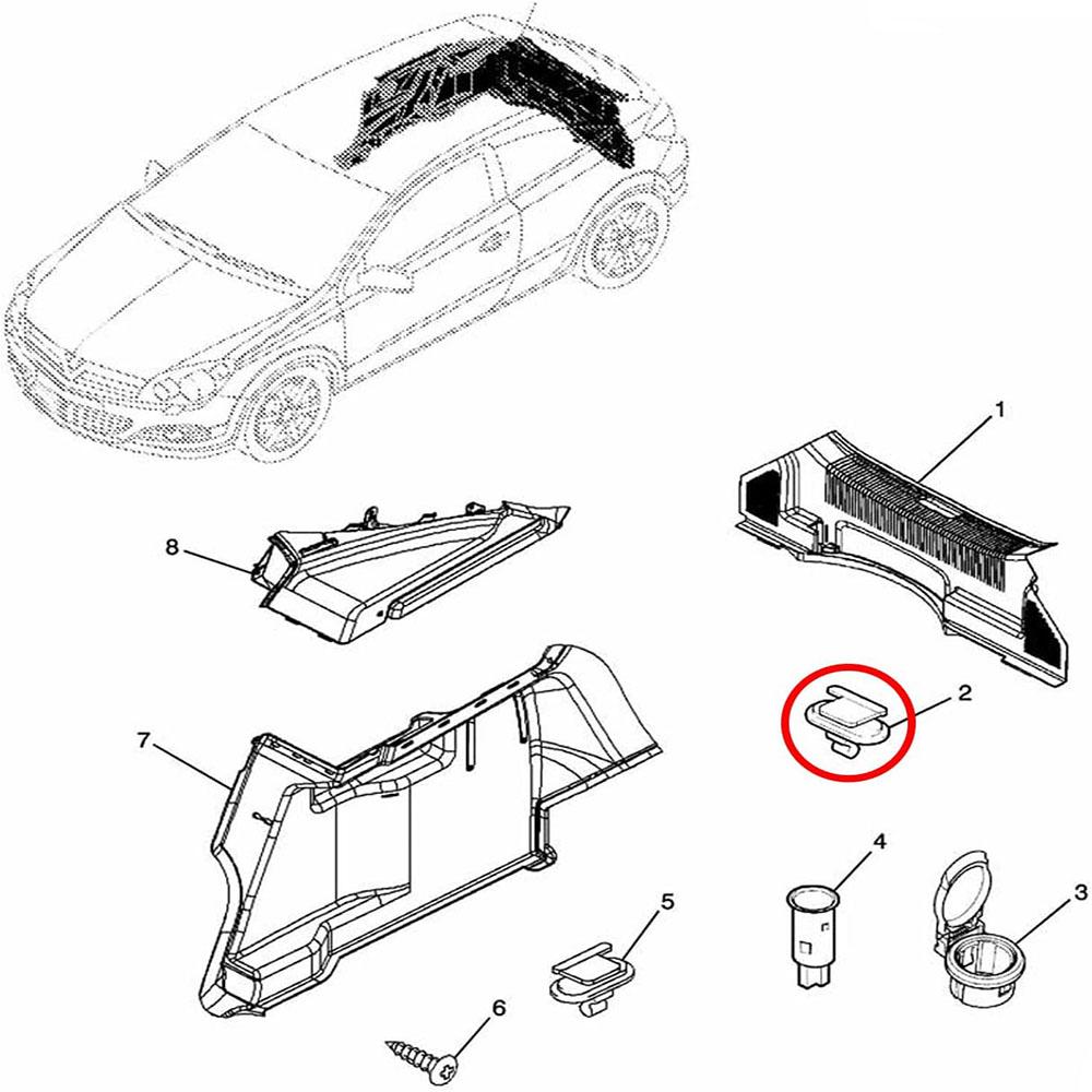 10x Клипсы внутренней отделки для Opel Peugeot Renault Toyota 1222141 24405740 8748.QT