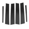 6Pcs B Pillar Trim Carbon Fiber Pillar Panel Decor Replacement for Infiniti Q50 2014‑2022 Rhombus Design