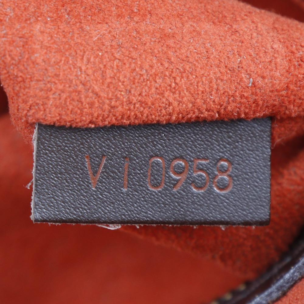 Louis Vuitton Triana Handbag N51155 Brown Damier Canvas Women Used