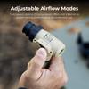 ELECOM NESTOUT PUMP-1 Air Pump [2 Pressure Settings, 8 Air Nozzles] Quiet, Lightweight, Electric Air Pump for Outdoor Use, Black (DE-NESTGPM1BK)