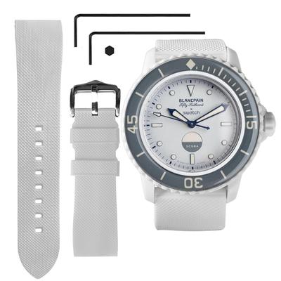 Ремешок для часов Ocdin 22 мм на замену для Blancpain X с быстросъемным силиконовым ремешком для часов с шестигранником, совместимый с Bioceramic SCUBA Fifty Fathoms Swatch,
