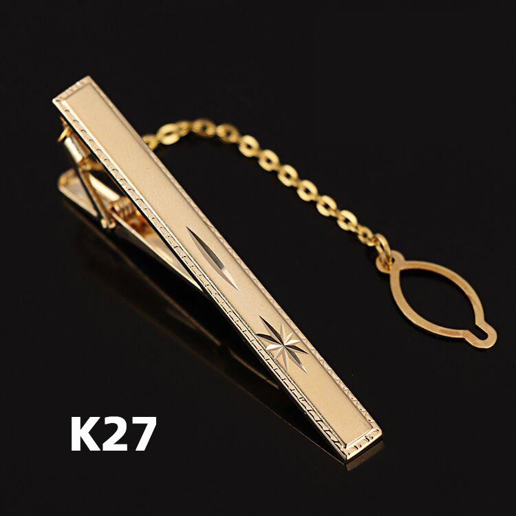 Зажим для галстука из меди и золота, устойчивый к ржавчине, простой деловой зажим для галстука