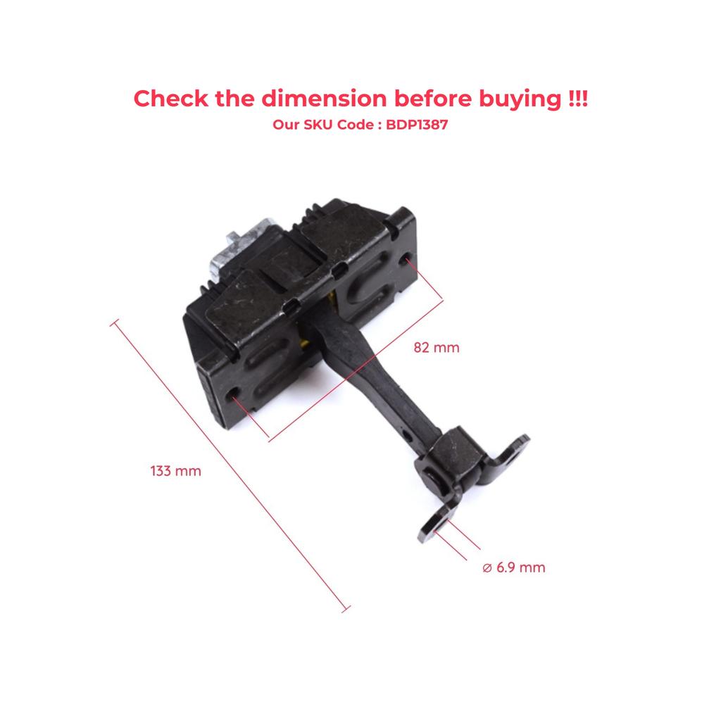 EDP1387-1 2 Pieces Front Door Stop Check Assy Limiter Strap for Mercedes Vito Viano V Class Mixto EQV W639 W447 2003-On A4477207500