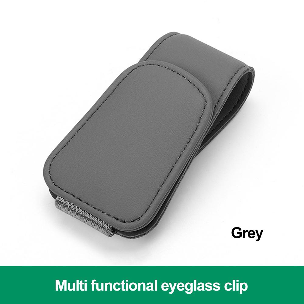 Автомобильный солнцезащитный козырек Футляр для очков Солнцезащитные очки Клип-карта Держатель билетов Подставка Футляр для ручек Очки Многофункциональное хранилище Автомобильные аксессуары