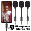 Phone Studio Smartphone Megaphone Stereo Mic Mini Jack Microphone Interview Microphone Recording