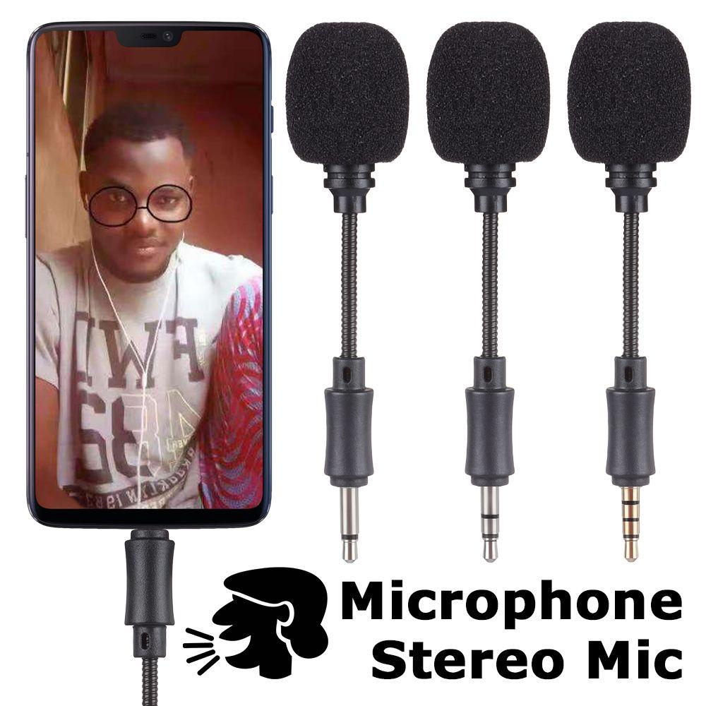 Phone Studio Smartphone Megaphone Stereo Mic Mini Jack Microphone Interview Microphone Recording