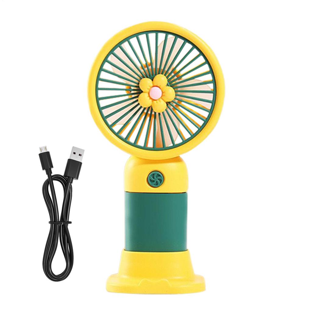 Ручной вентилятор Маленький карманный вентилятор Бесшумный электрический инструмент для охлаждения с сильным ветром Питание от USB для помещений, улицы, дома, путешествий, кухни