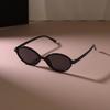 Роскошные солнцезащитные очки в маленькой оправе для женщин и мужчин, овальной формы, повседневные, черного цвета, с зеркальными линзами, дизайнерский бренд, модные.