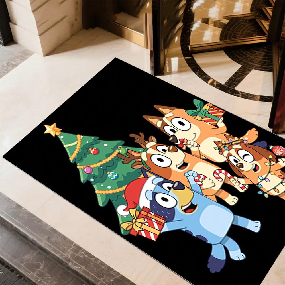 Happy Howloween Party Floor Mat Suitable for Game Room Entryway Kitchen Balcony Anti-slip Rug Anime Office Decor Birthday/Christmas Gift