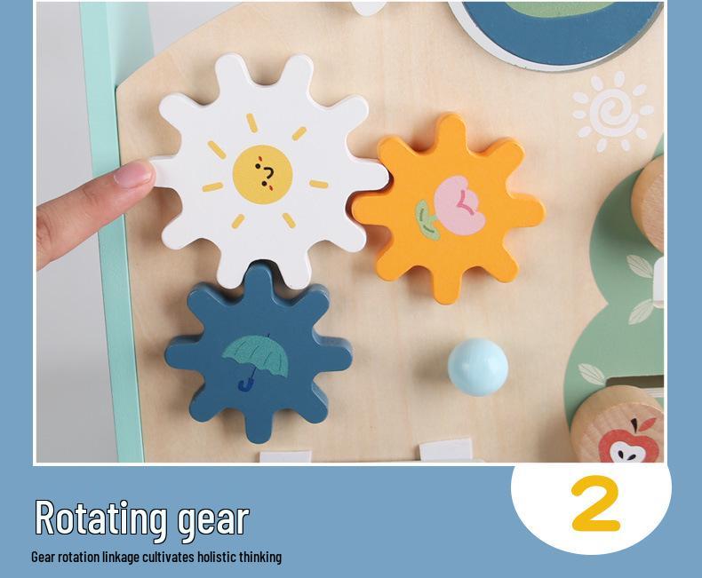 Children's Multifunctional Anti-Rollover Stroller Walker with Educational Toys