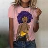 Модные женские футболки с портретным принтом, женские футболки с коротким рукавом, летние повседневные топы, свободная футболка для уличного спорта, женская футболка с круглым вырезом и принтом тай-дай