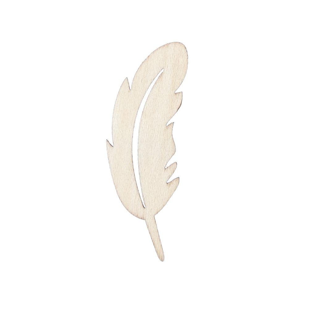50pcs Unfinished Surface Unfinished Wooden Shapes Wooden Craft Tags For DIY Craft Project