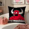TToy MMachineS SSkate Cushion Cover Pillowcase Short Plush Invisible zipper Room Sofa Cushion Cover