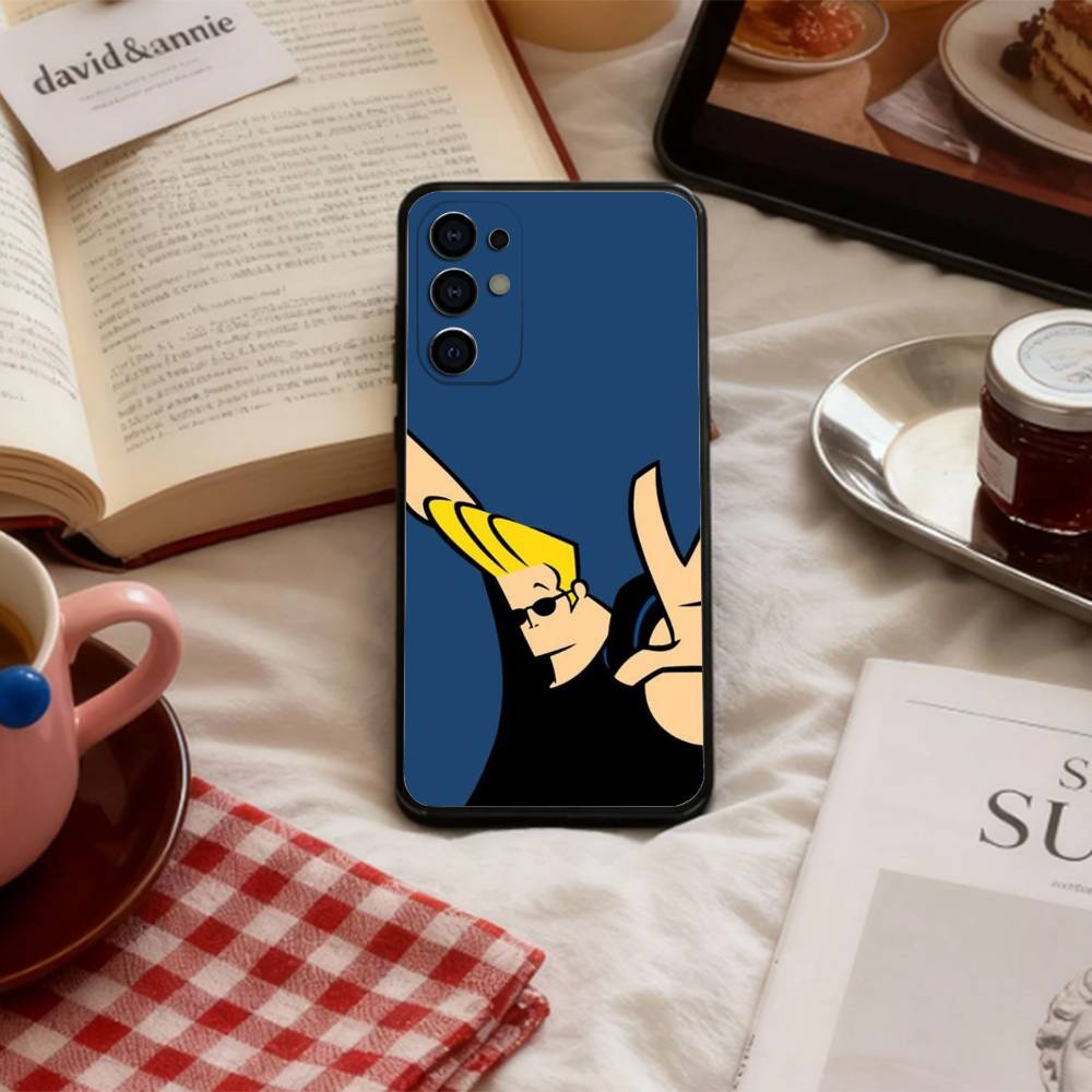 J-Johnny B-Bravo Anime  Phone Case For Samsung S 25,24,23,22,30,21,10,9,Ultra,Plus,Lite,FE,4,5 G Soft Black Case