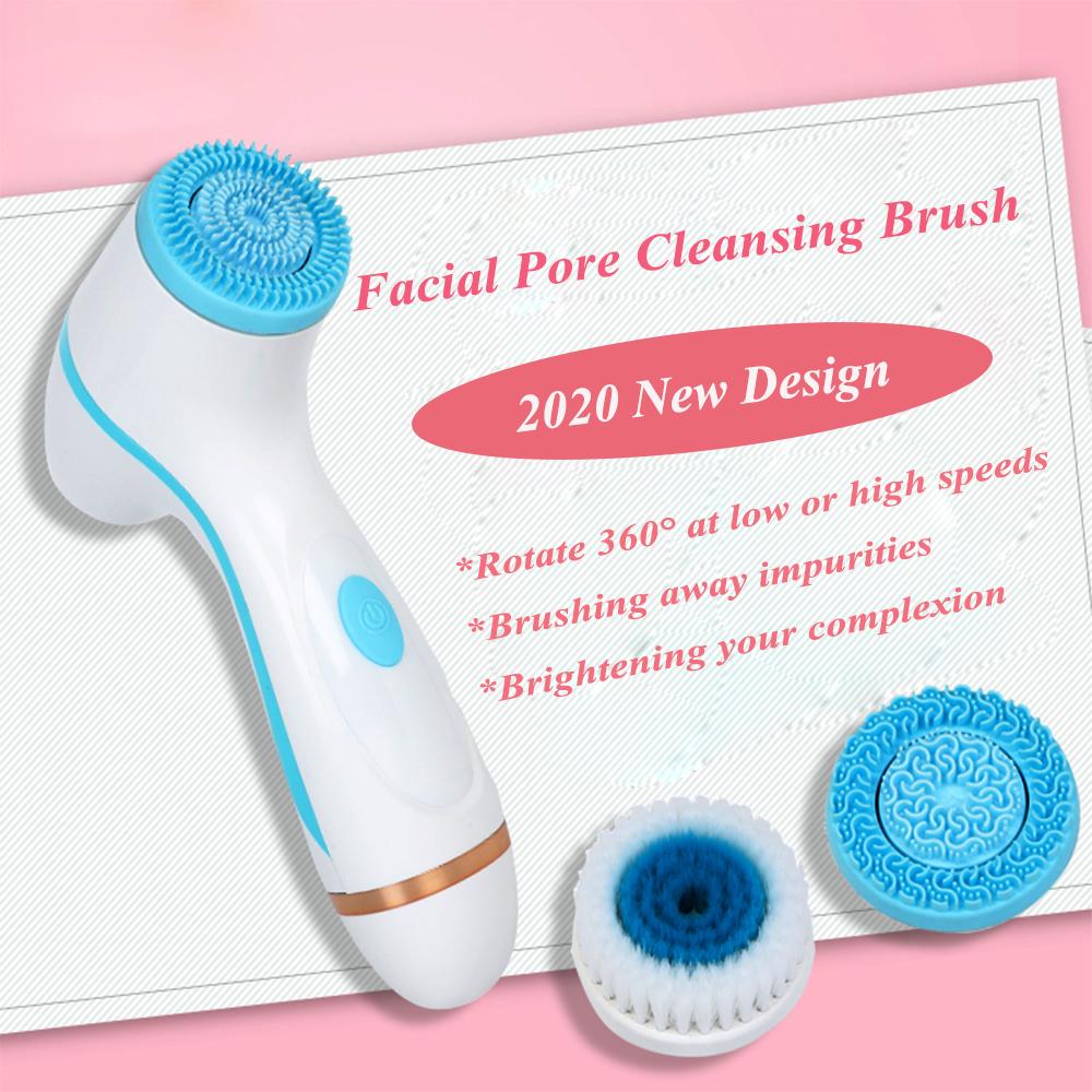 Щетка для чистки лица Sonic Nu Face Spin Brush Set Galvanica Спа-система для лица для глубокой очистки кожи Аппарат для удаления черных точек