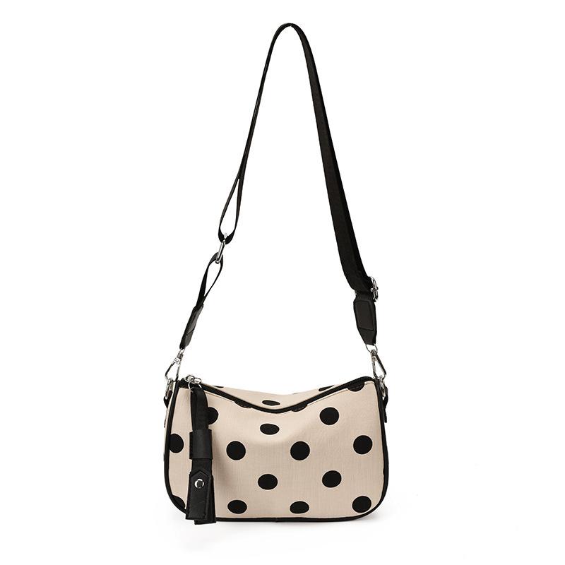2026 Summer Polka Dot Single Shoulder Underarm Pillow Bag - High-End Korean Style Women's Handbag