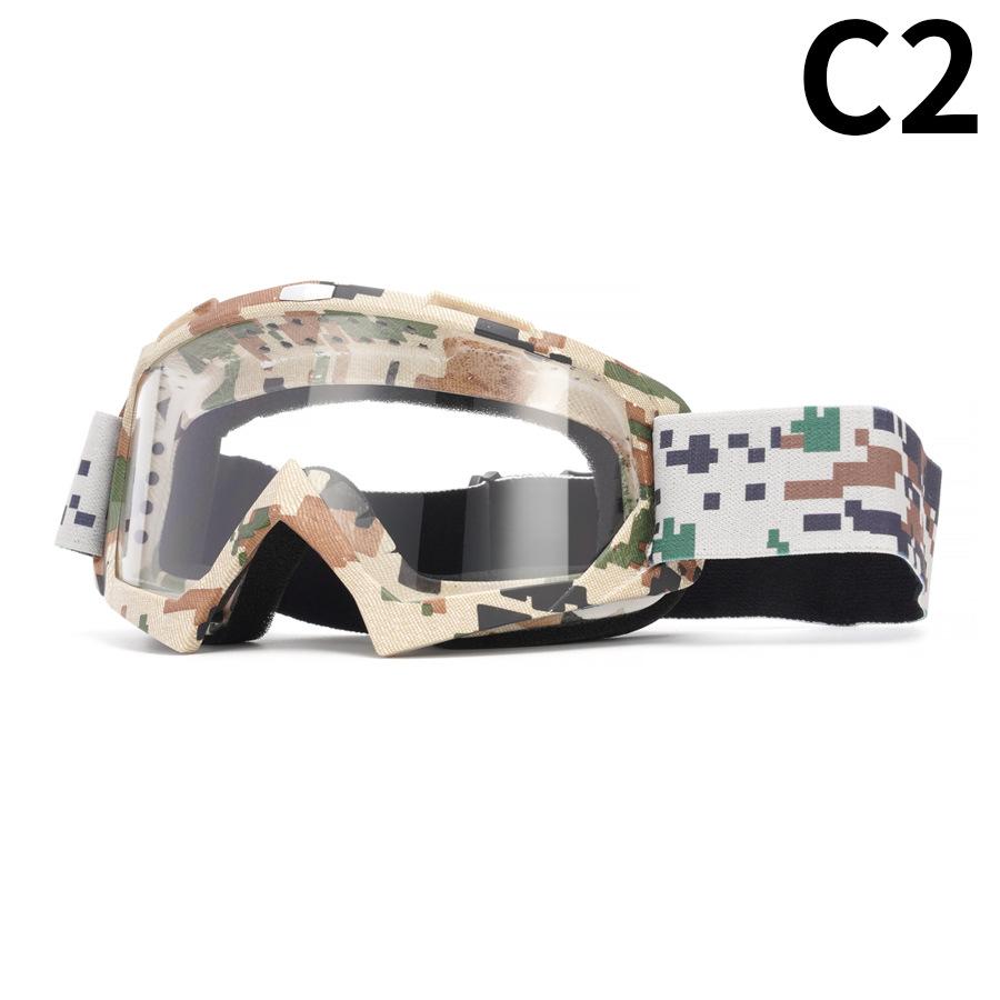 Motorcycle Goggles Water Transfer Off-road Outdoor Riding Sports Glasses Ski Goggles Windproof Glasses