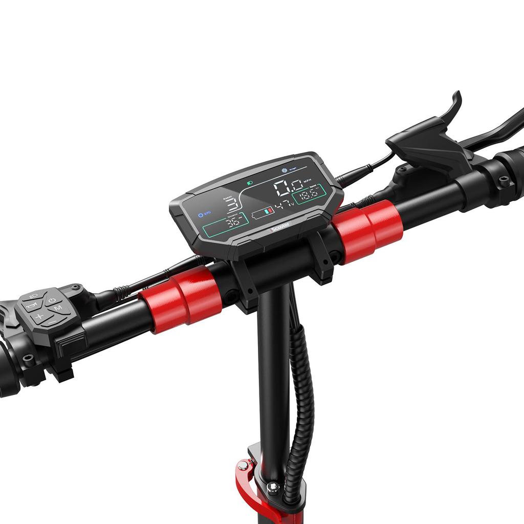 iScooter Электрический внедорожный самокат IX8, двухмоторный 2×1200 Вт, 48 В 20 Ач, до 60 км/ч, гидравлические дисковые тормоза, полная подвеска, 12-дюймовый внедорожный электросамокат