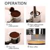 51mm Stainless Steel Home Household One Hole Bottomless Portafilter Coffee Machine Accessory Three Ear Portafilter Compatible with ec680/ec685.BK