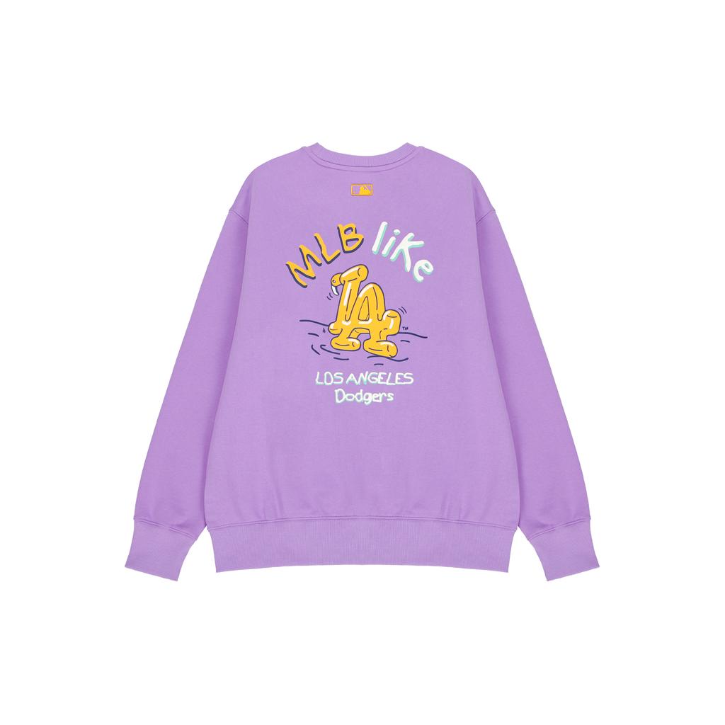 Новый свитшот MLB Los Angeles Dodgers LIKE Унисекс Фиолетовый 3AMTL0221-07PPN